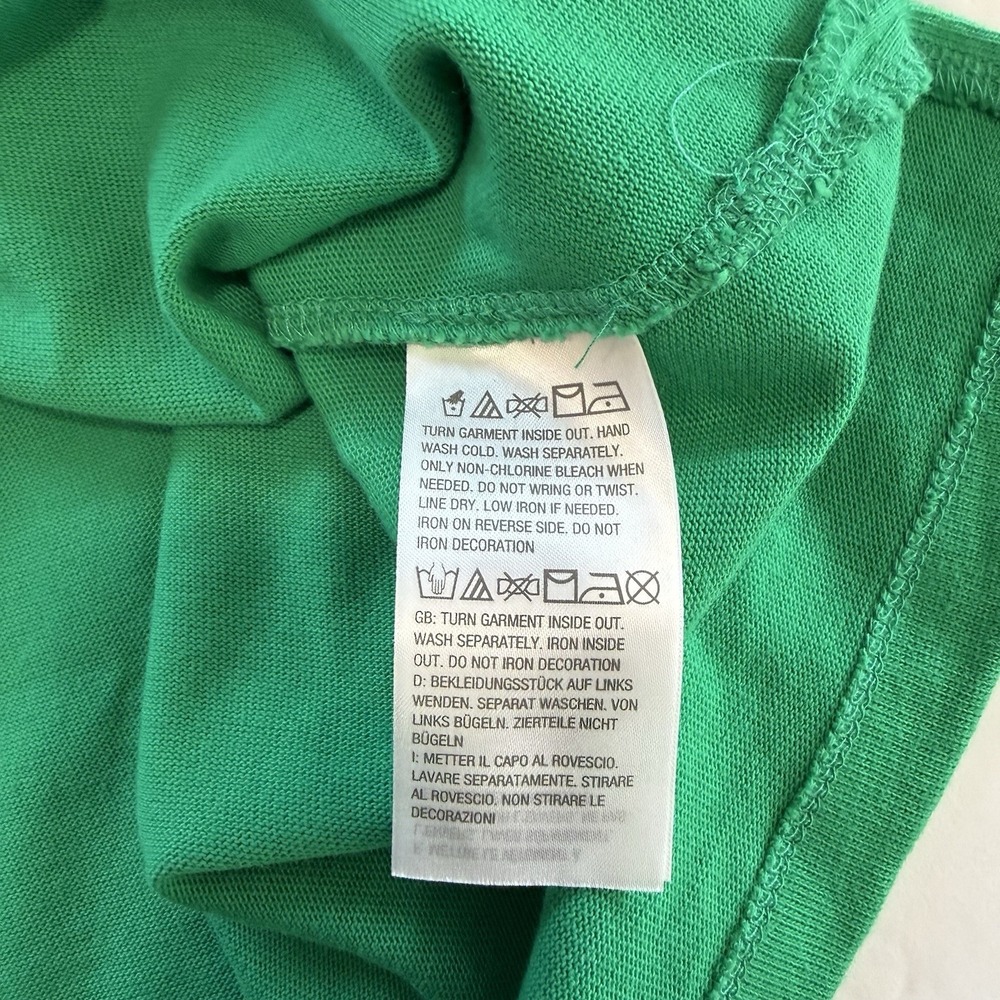 Quacker Factory Green Floral Embroidery Ladybug Dangle Knit Top Size 2X - Picture 12 of 12